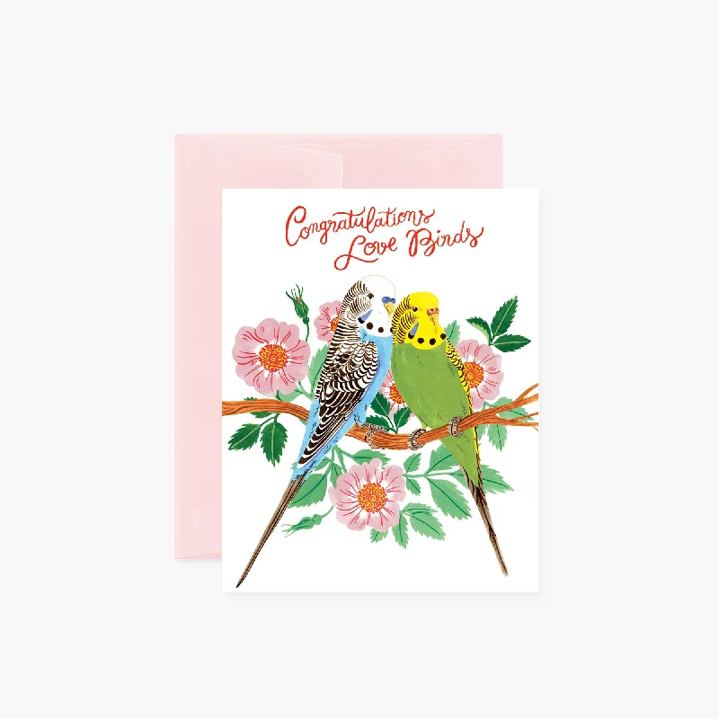 Love Birds Congratulations Card