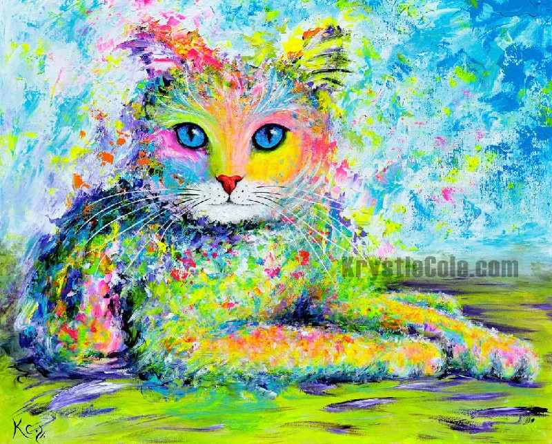 Cat Art Print - Sunshine Kitty