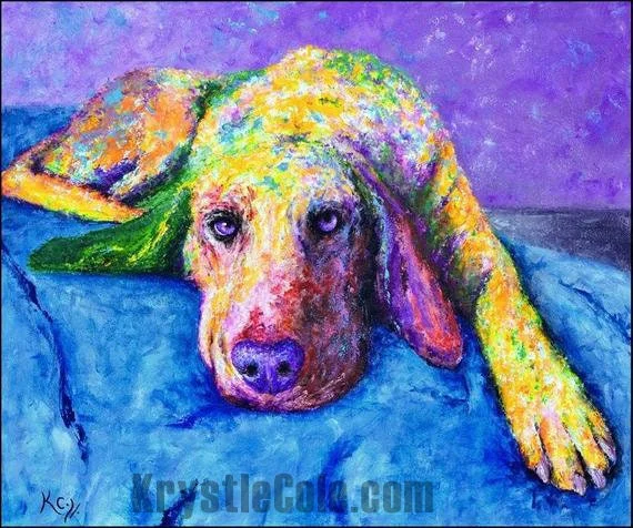 Bluetick Coonhound Art Print