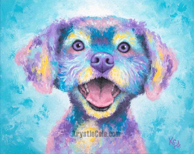 Shih-Poo Dog Art Print