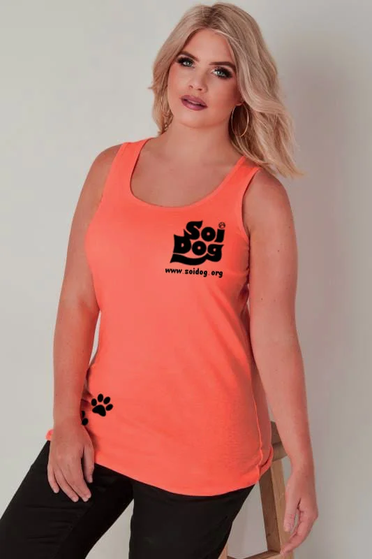 RACER BACK VEST - ORANGE - LADIES