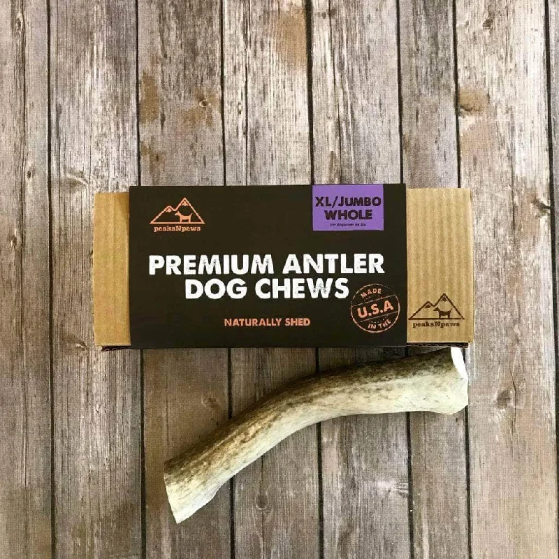 Extra Large Whole Antler Dog Chews - Natural Grade A Whole Elk Antlers - (1 chew)