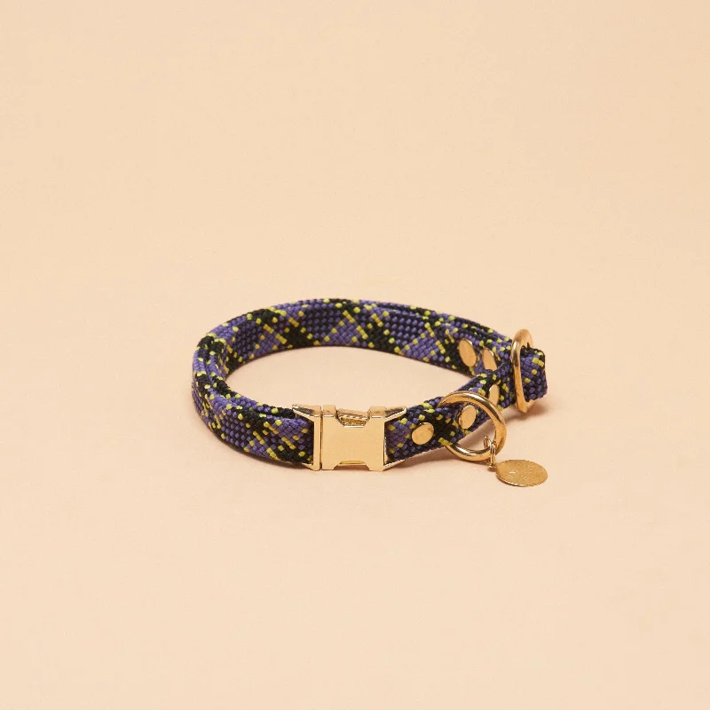 Saimin Flat Rope Collar - Twilight Purple