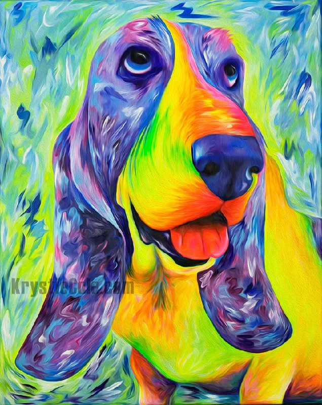 Basset Hound Print - Daisy Mable