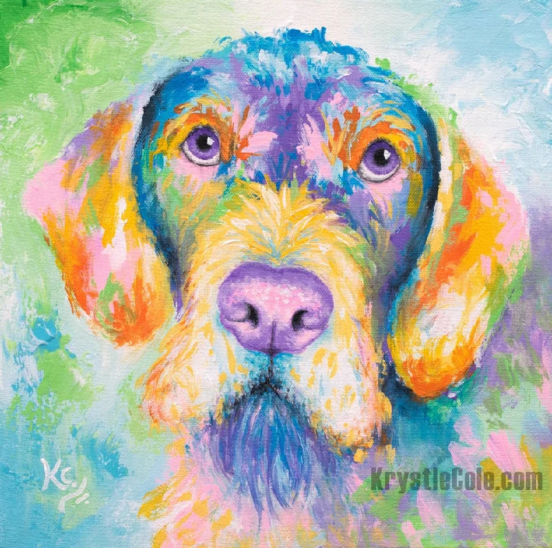 German Wirehaired Pointer Art Print