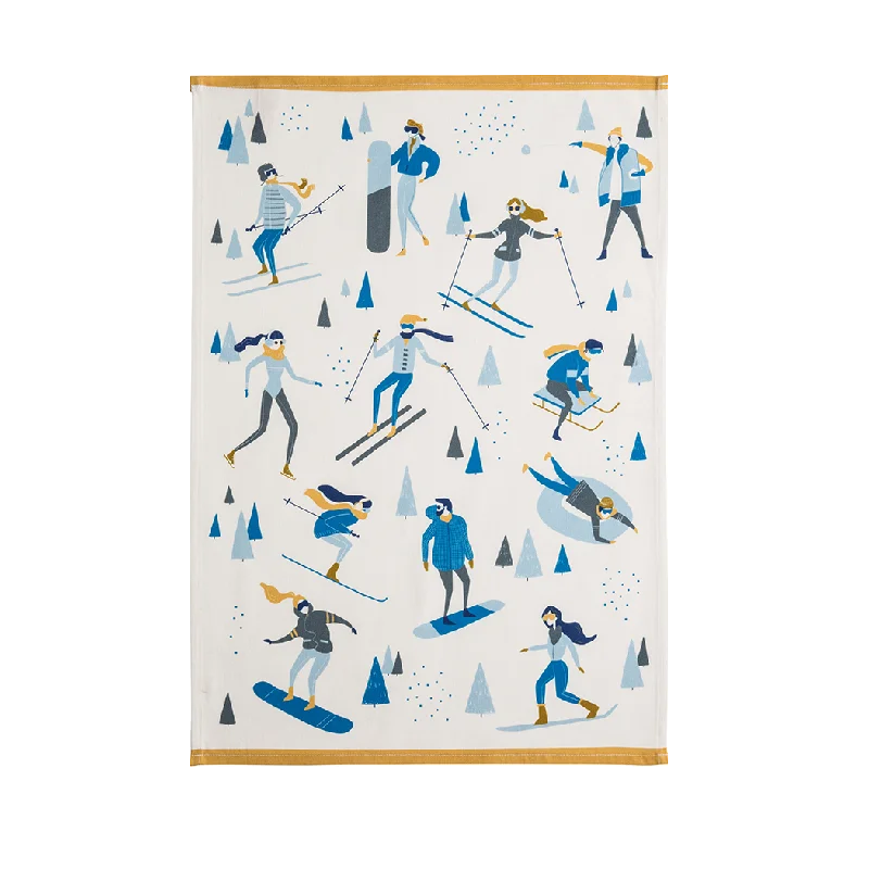 Sports d'Hiver Tea Towel