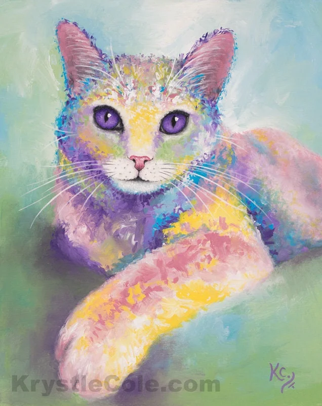 Cat Art Print - Sweet Karma