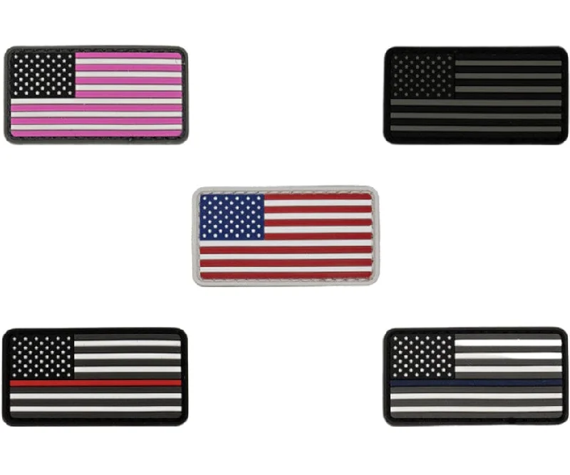 American Flag PVC Patch (2" x 1")