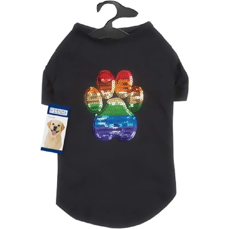 Casual Canine Puppy Pride Sequin Dog Tee