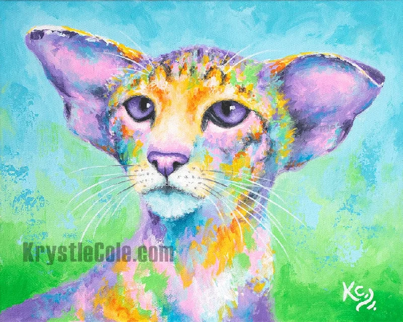 Oriental Shorthair Cat Art Print