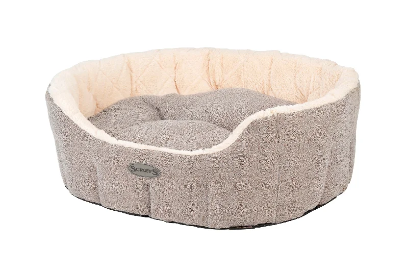 Scruffs - Woodlands Oval Bed Grey (75cm)