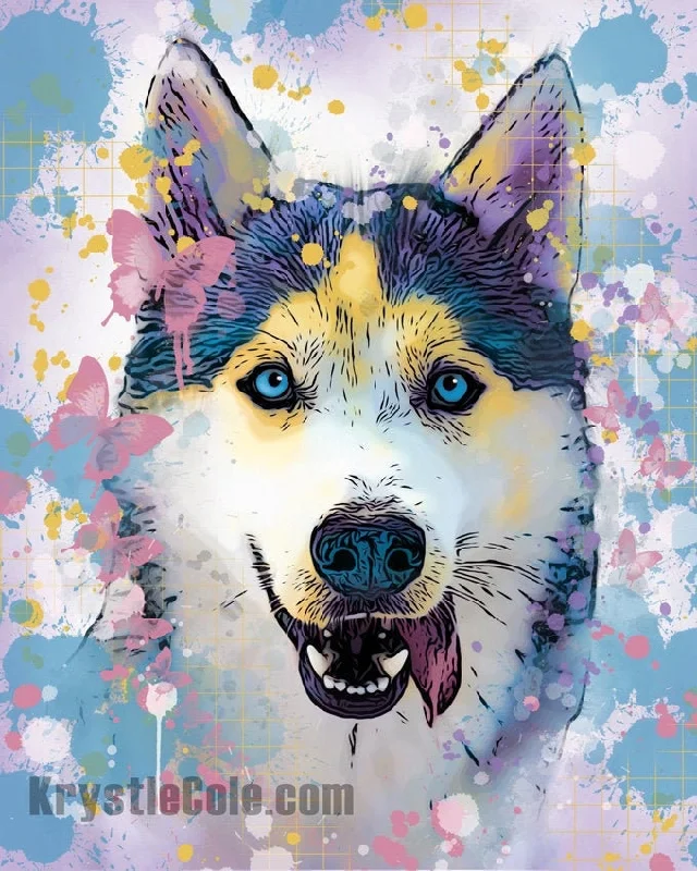 Siberian Husky Art Print