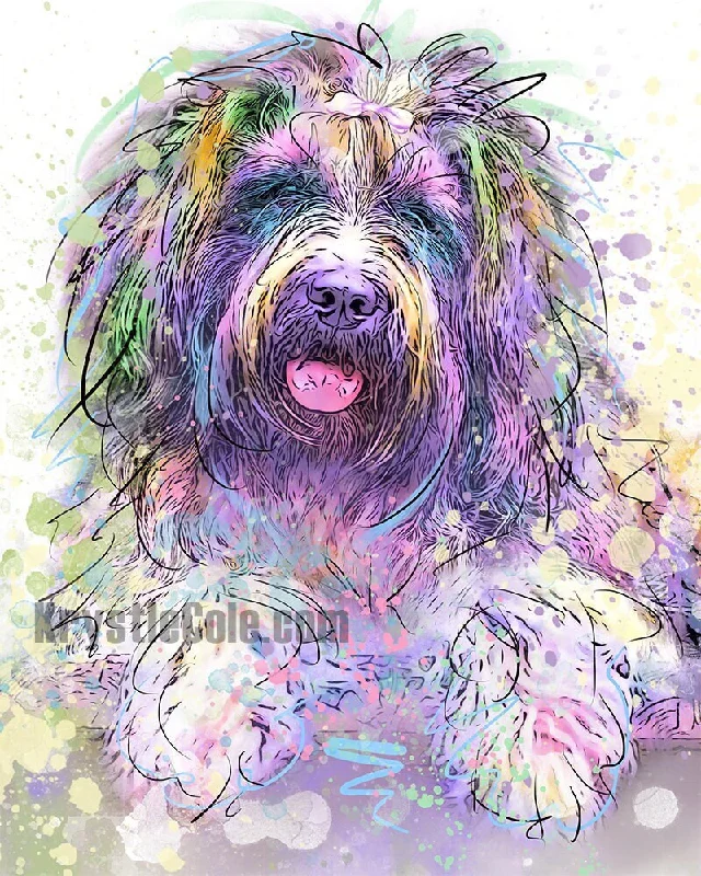 Schapendoes Dutch Sheepdog Art Print