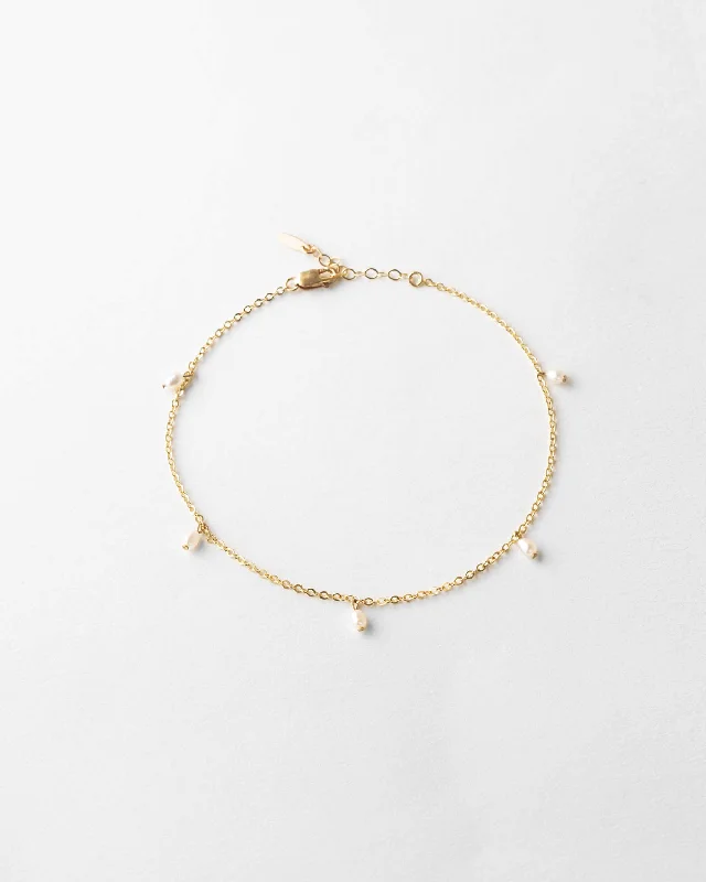 Pearl Droplet Anklet