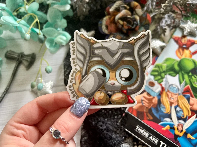 God of ThunPurr - Vinyl Sticker (FREEEEE Shipping!)