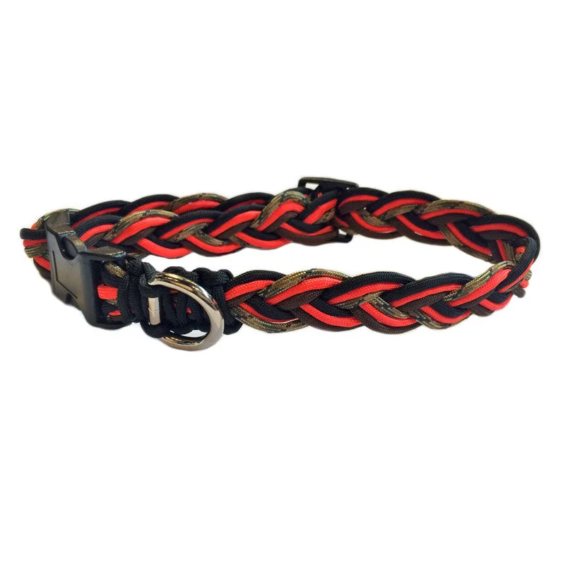 Camo Orange Paracord Collar