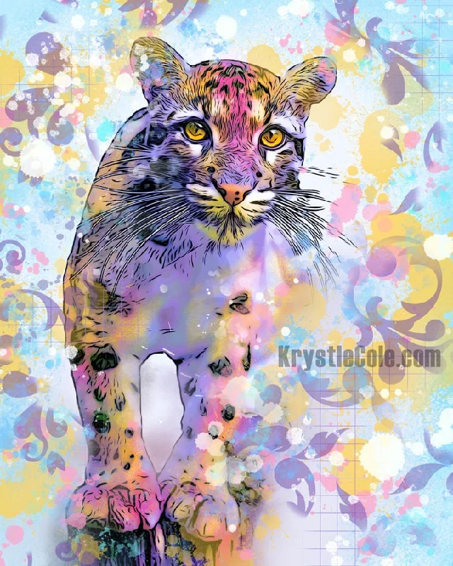 Clouded Leopard Art Print