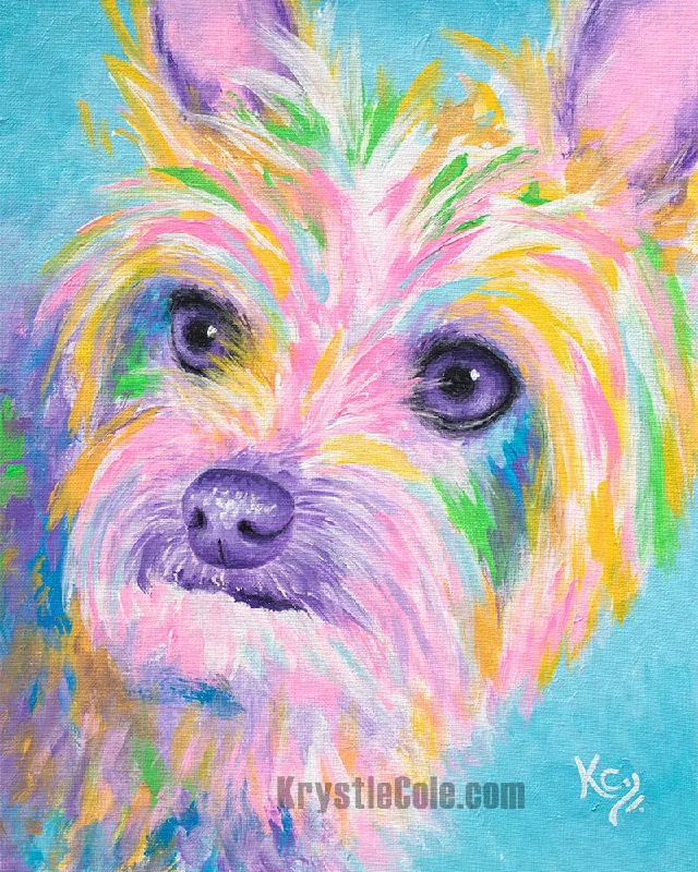 Yorkie Art Print - Huan