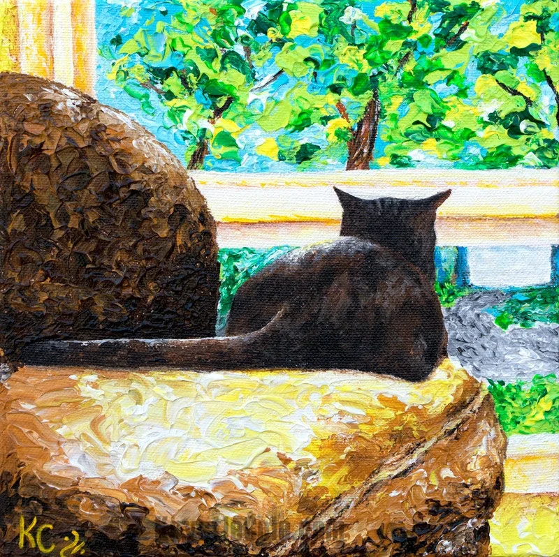 Cat Art Print - Cat TV