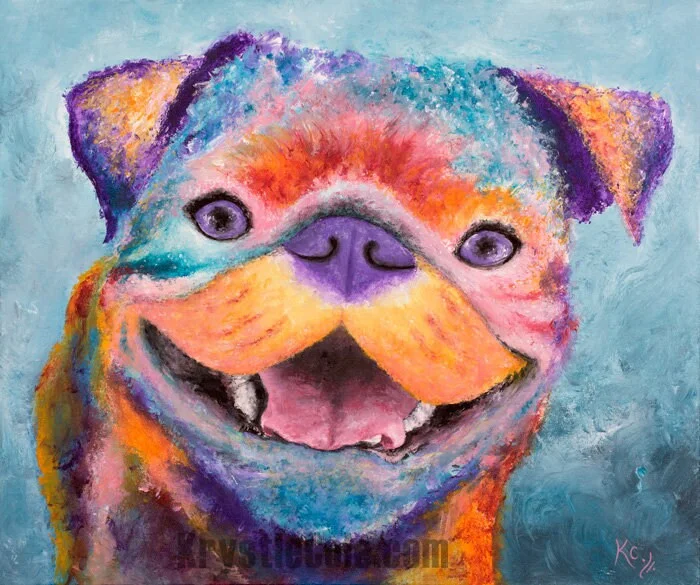 Pug Art Print - George