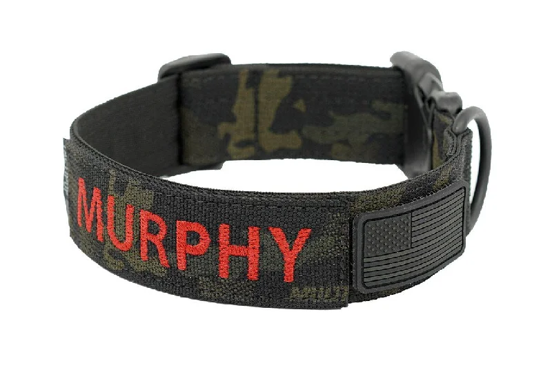 Personalized 1.5" Basic Tactical Dog Collar