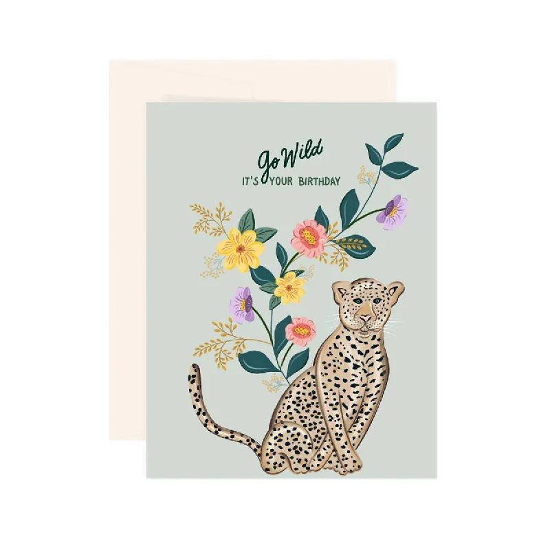 Paige & Willow - Jaguar Birthday - Greeting Card