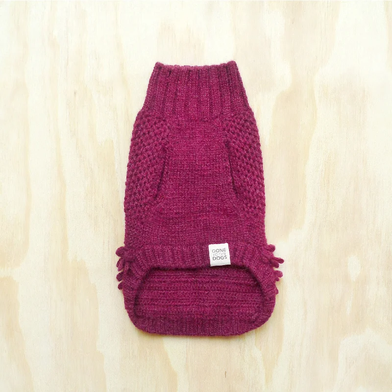 Ollie Turtleneck Sweater - Wine