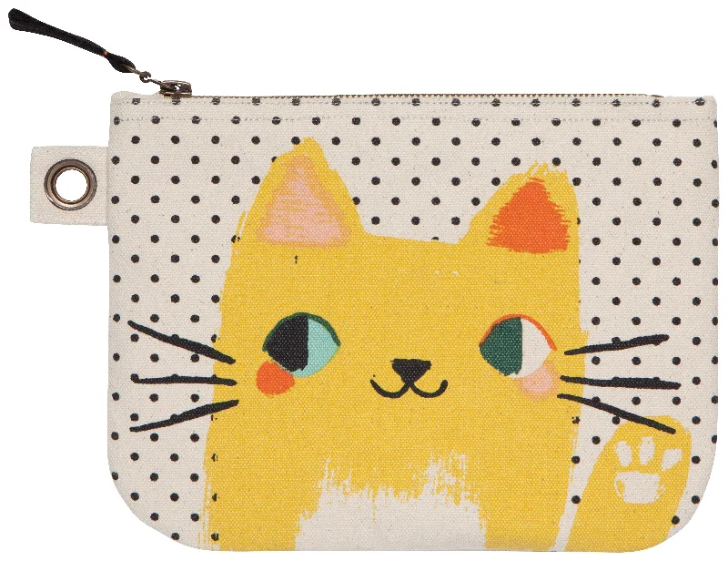 Large Cat Zip Pouch