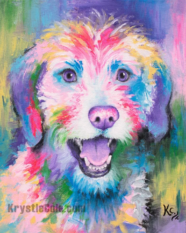 Goldendoodle Dog Art Print - Henry