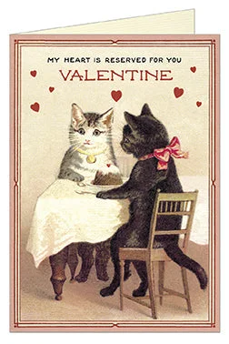 Valentine Cats Greeting Card