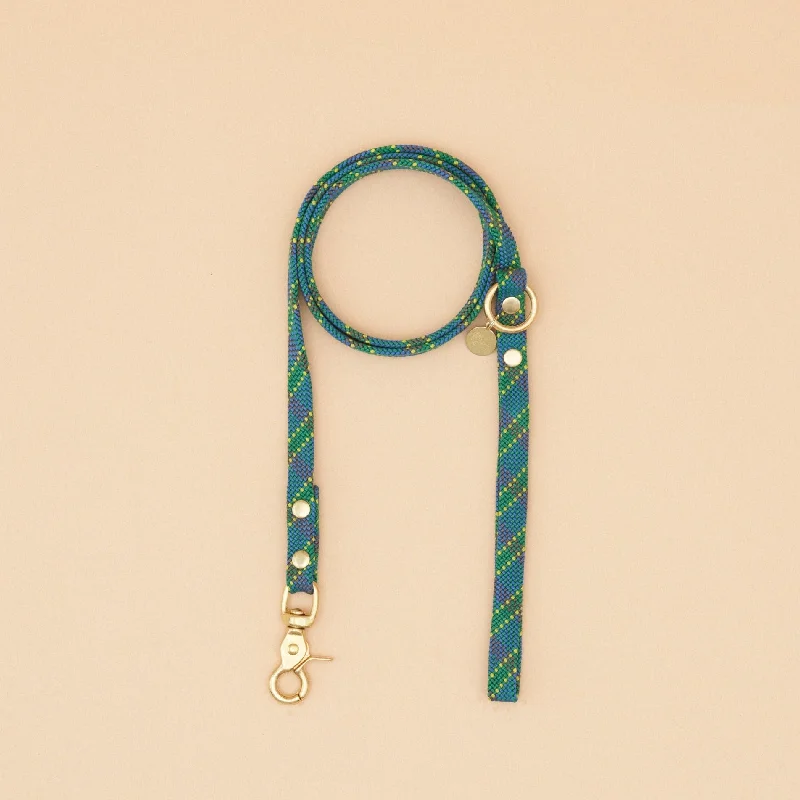 Keiki Rope Leash - Tartan Green