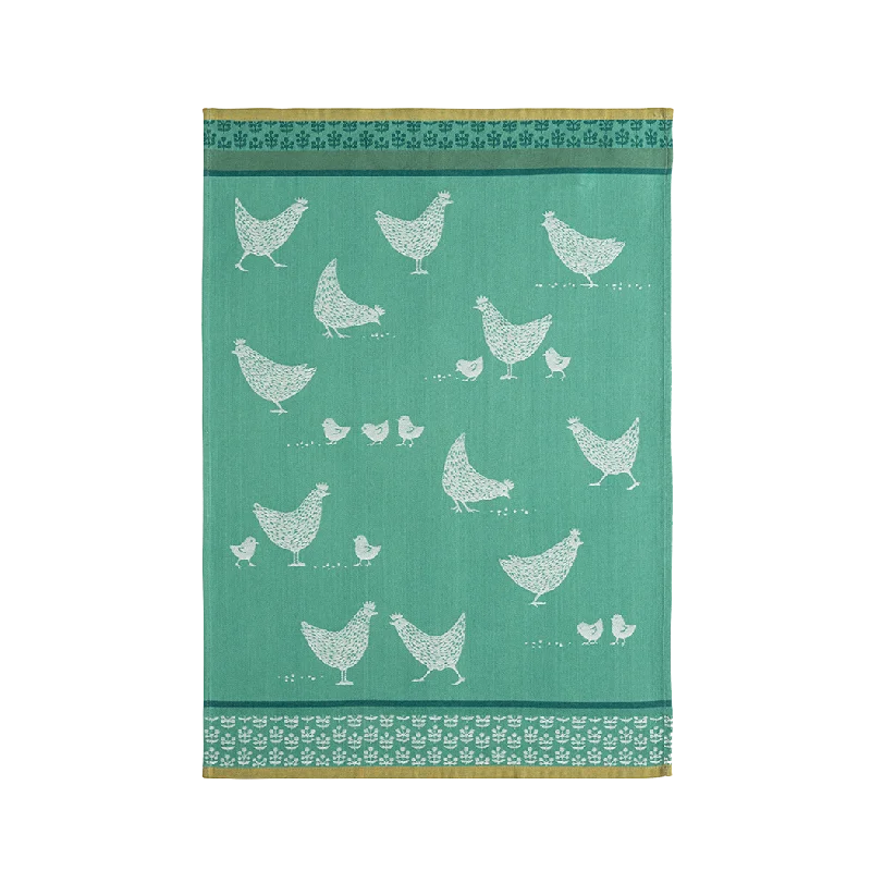 Coucke Poulettes Tea Towel