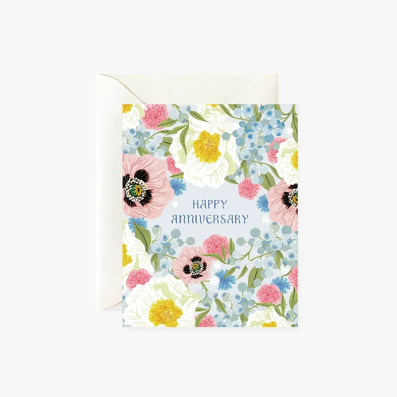 Lush Flora Anniversary Card