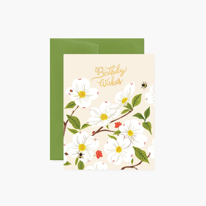 Dogwood Flower Birthday Card