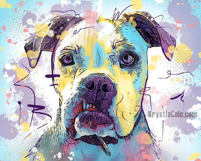 English Bulldog Art Print