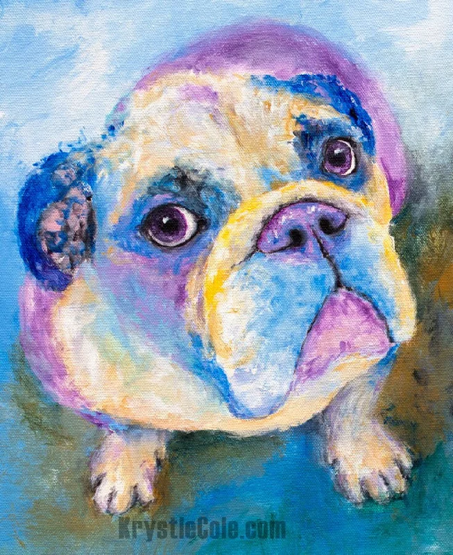 English Bulldog Art Print - Jude