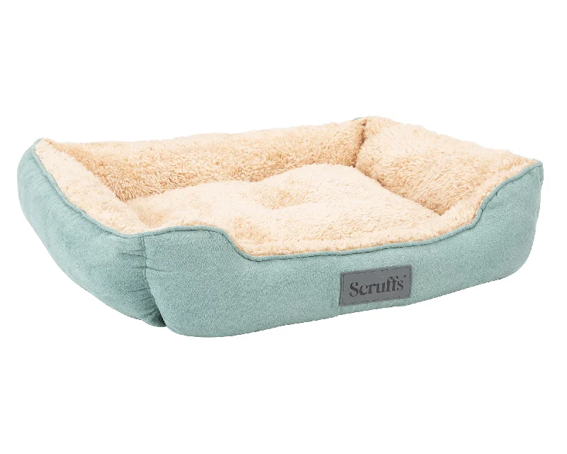 Scruffs - Cosy Box Bed Sage Green (60 x 50cm)