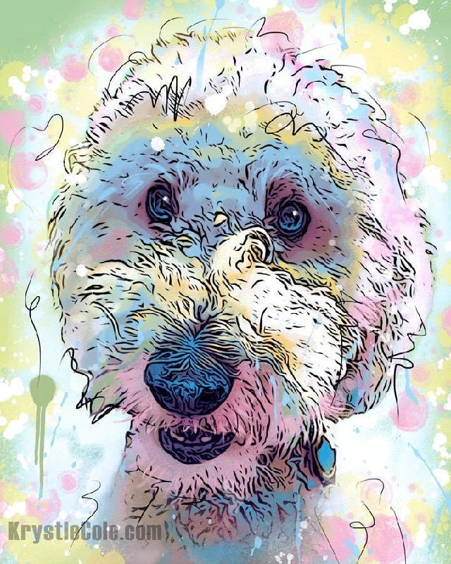 Goldendoodle Art Print