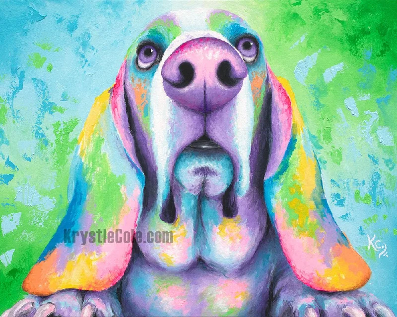 Basset Hound Art Print - Bippity Bassety Boop