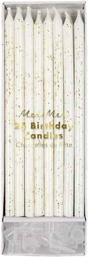 Gold Glitter Birthday Candles