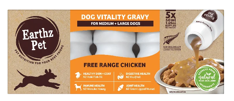 Earthz Pet - Medium/Large Dog Vitality Gravy Chicken (5pk x 50ml)