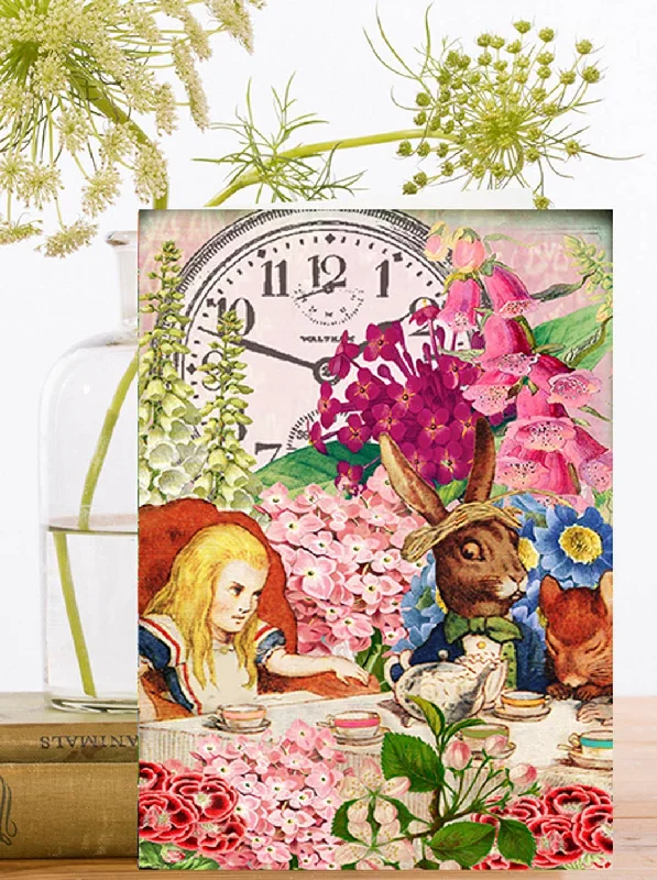 Alice In Wonderland Blank Greeting Card