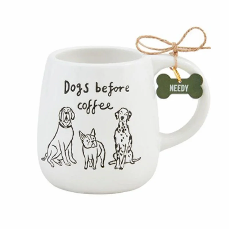 Mug & Collar Charm Set - Dogs Before Coffee