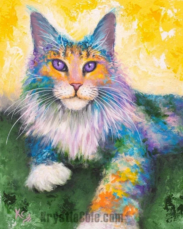 Maine Coon Cat Art Print