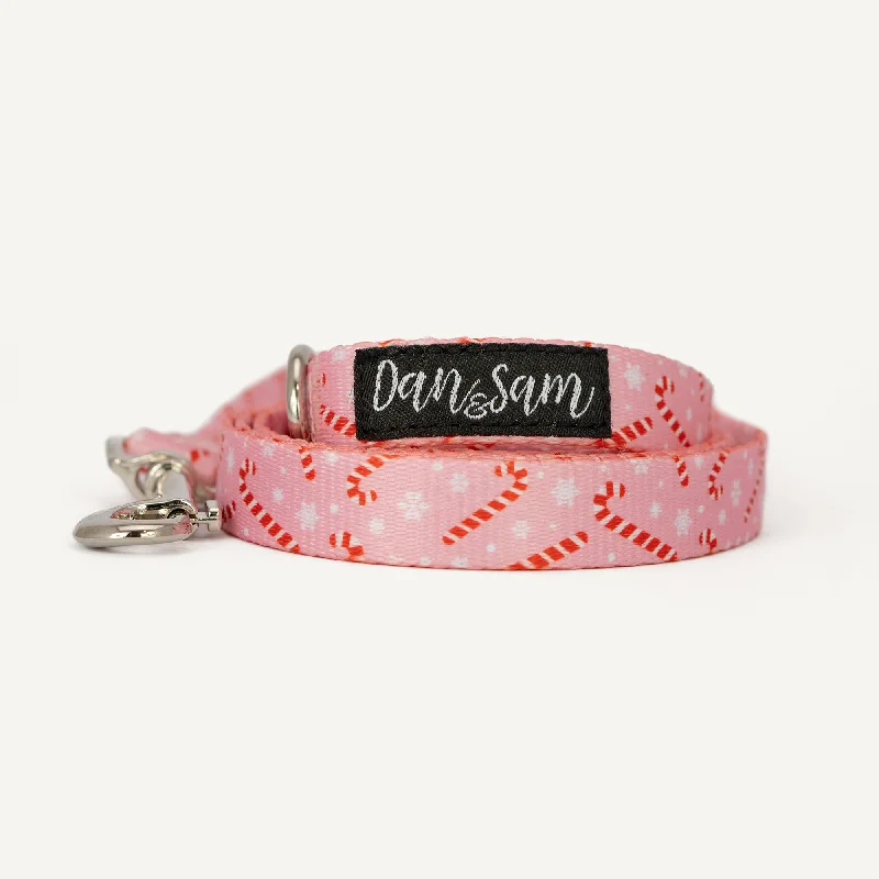 Dan & Sam - Dog Lead (Candy Cane Kisses) - Large