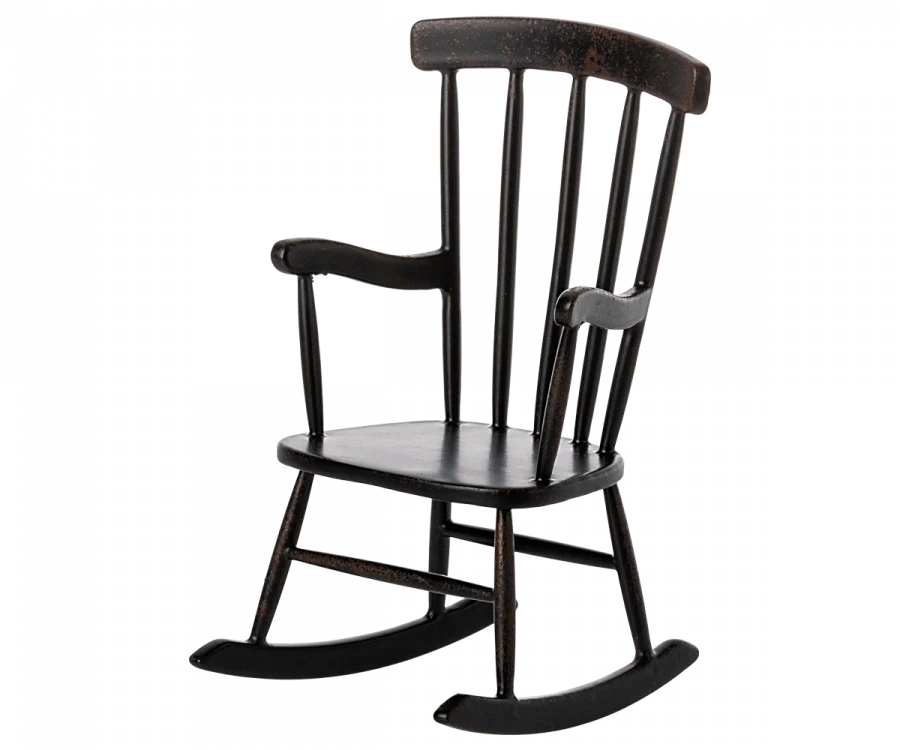 Maileg Mouse Rocking Chair Anthracite