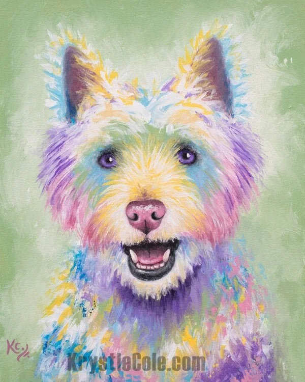 Westie West Highland Terrier Art Print