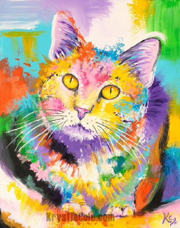 Abstract Cat Print - Bold Samadhi