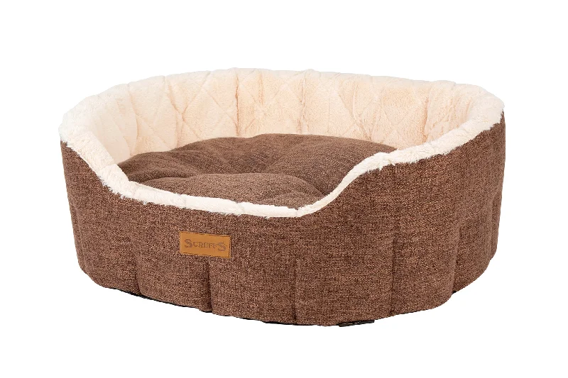 Scruffs - Woodlands Oval Bed Brown (75cm)