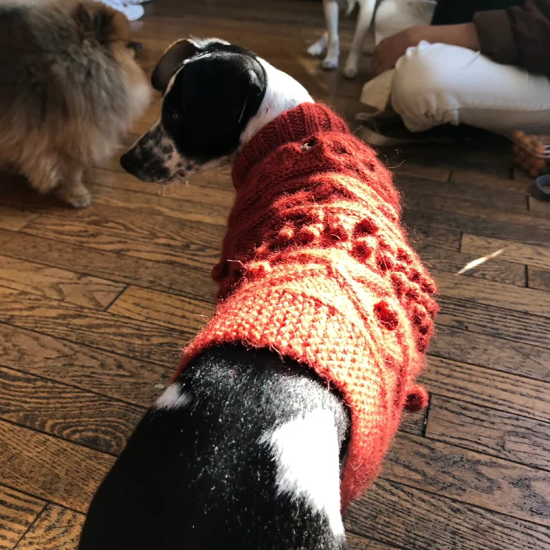 Parker Turtleneck Cable Sweater - Burnt Orange